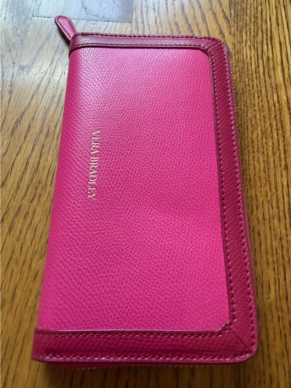 Authentic Vera Bradley "Georgia" Zip-Around Wallet Pink/ Fuchsia